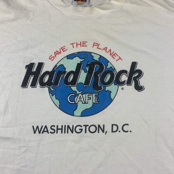 Men’s Hard Rock Cafe Save The Planet Washington D.C.  Made In USA - Picture 2 of 8